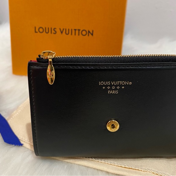 SOLD‼️Louis Vuitton Black/Pink Pont 9 Wallet - Picture 8 of 17